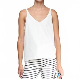 NEW VILAGALLO zina crep blanco top in blanco